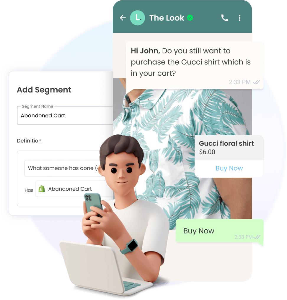 Create granular customer segments based on conversational signals