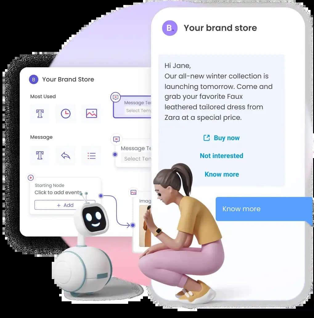 Build highly customizable and interactive journeys at scale