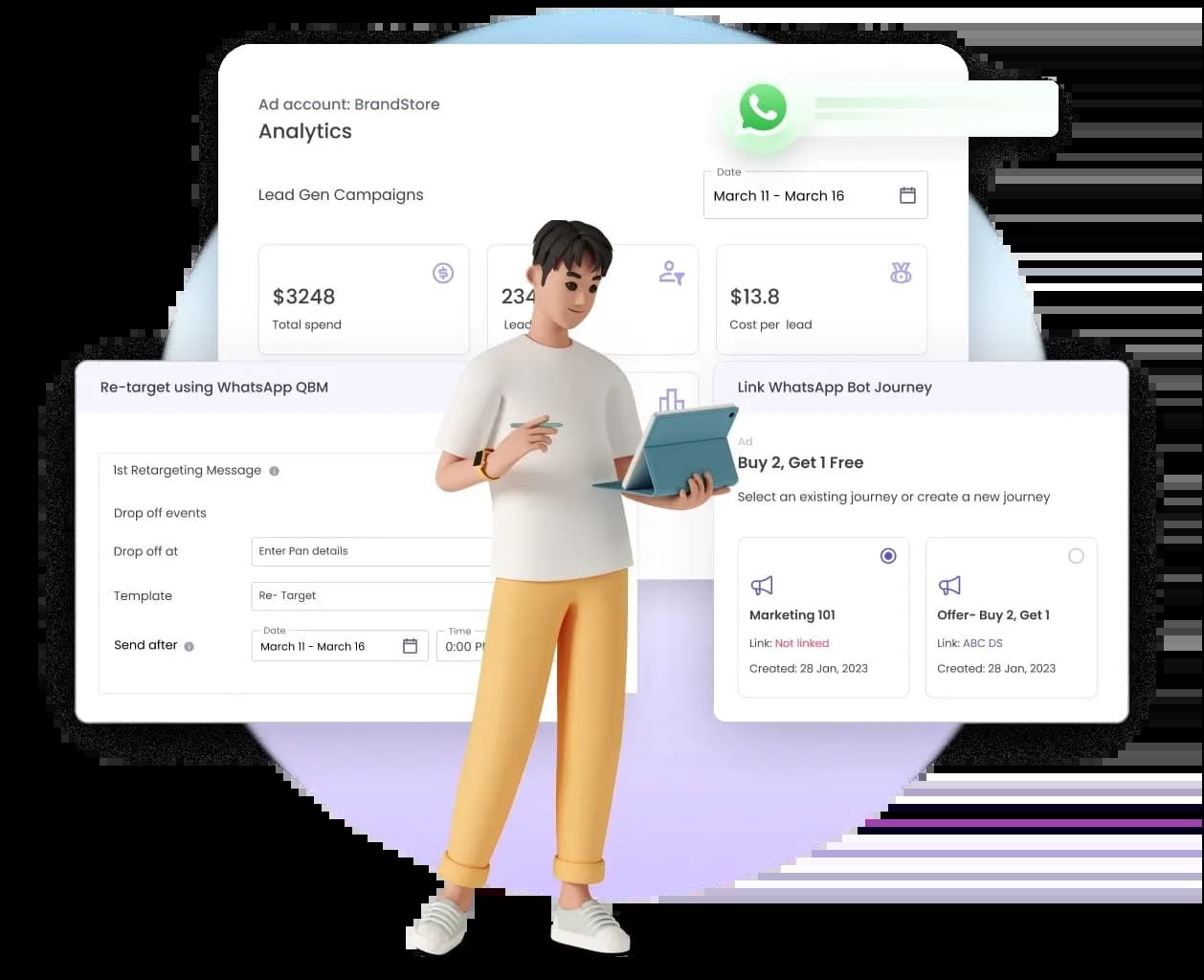 Optimize campaign performance with integrated ad and bot analytics